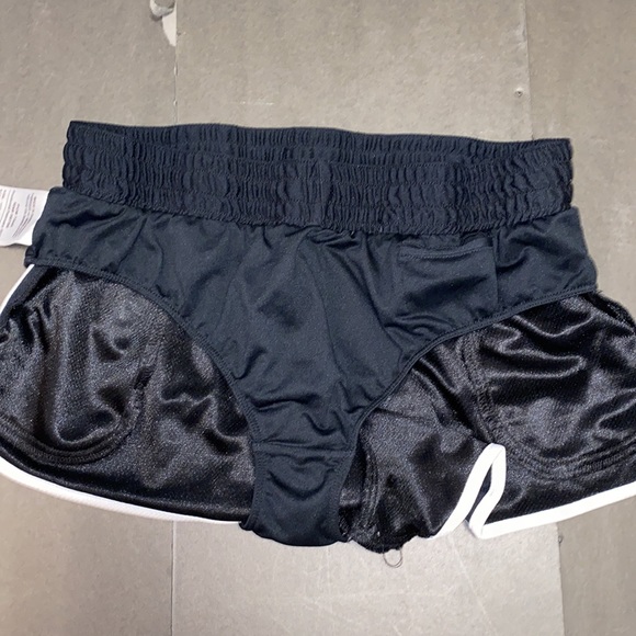 Pony Large Black White Drawstring Athletic Shorts - Picture 7 of 10